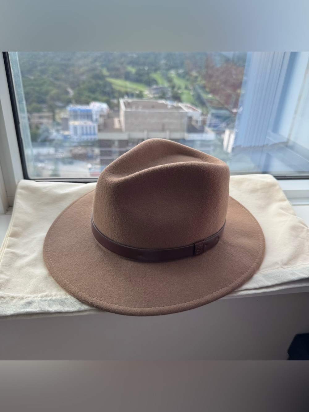 BRIXTON Messer Fedora in Tobacco